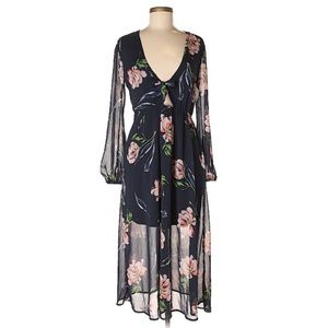 Love, Fire Floral Maxi Dress